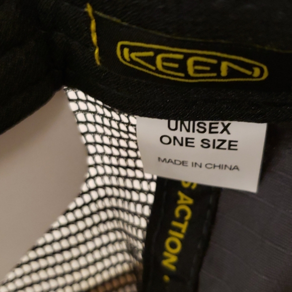 Keen Better Takes Action Trucker Hat Grey Yellow White Unisex OS NWT - Picture 11 of 12